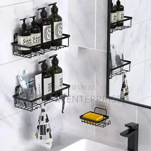 5pcs Set Rectangular Shower Shelf