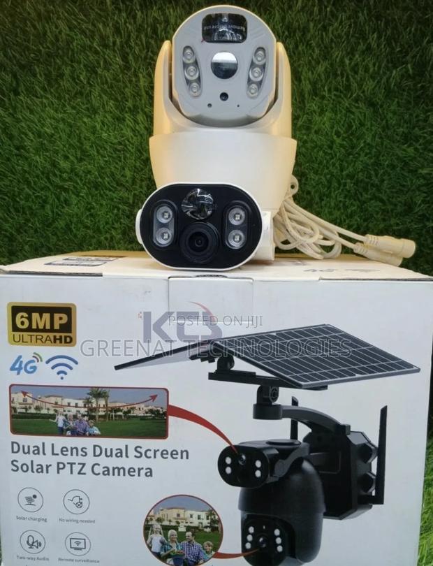 Dual Lens Solar PTZ Camera 4G + WiFi, Solar PTZ, Color Night Vision
