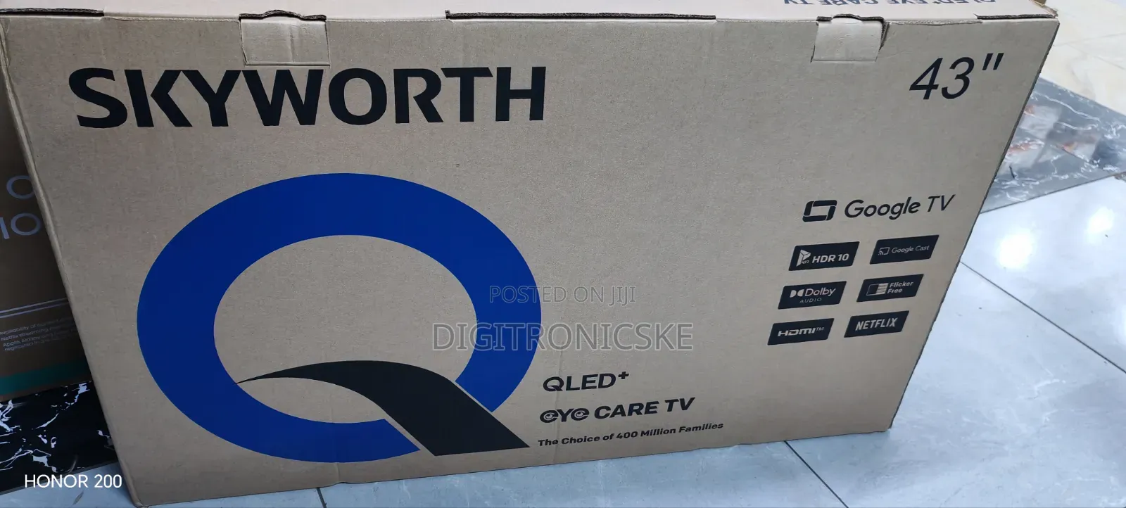 Skyworth 43" Qled Google Frameless TV