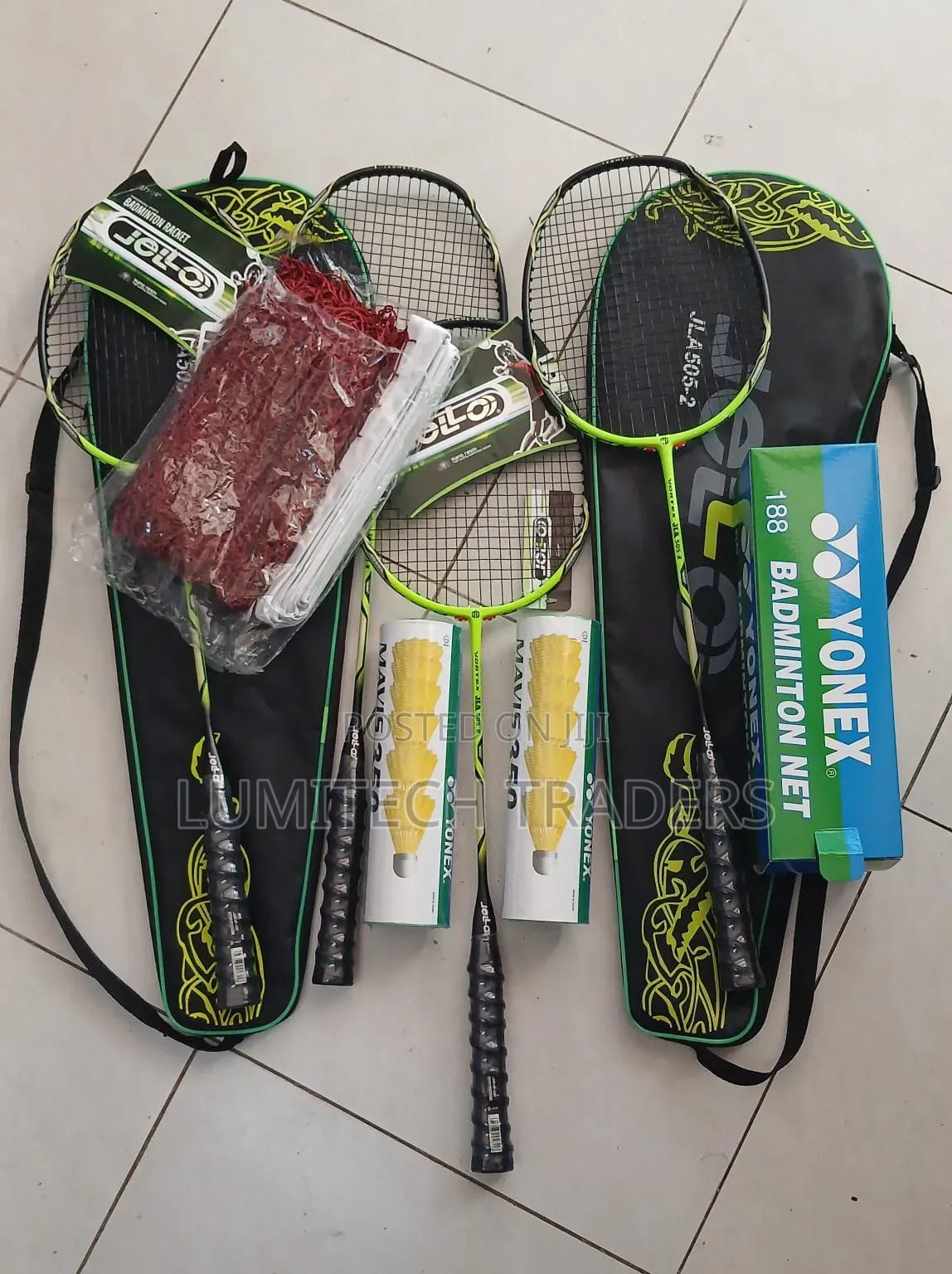 Badminton Set ( Badminton Racket, Shuttle Cock and Net)