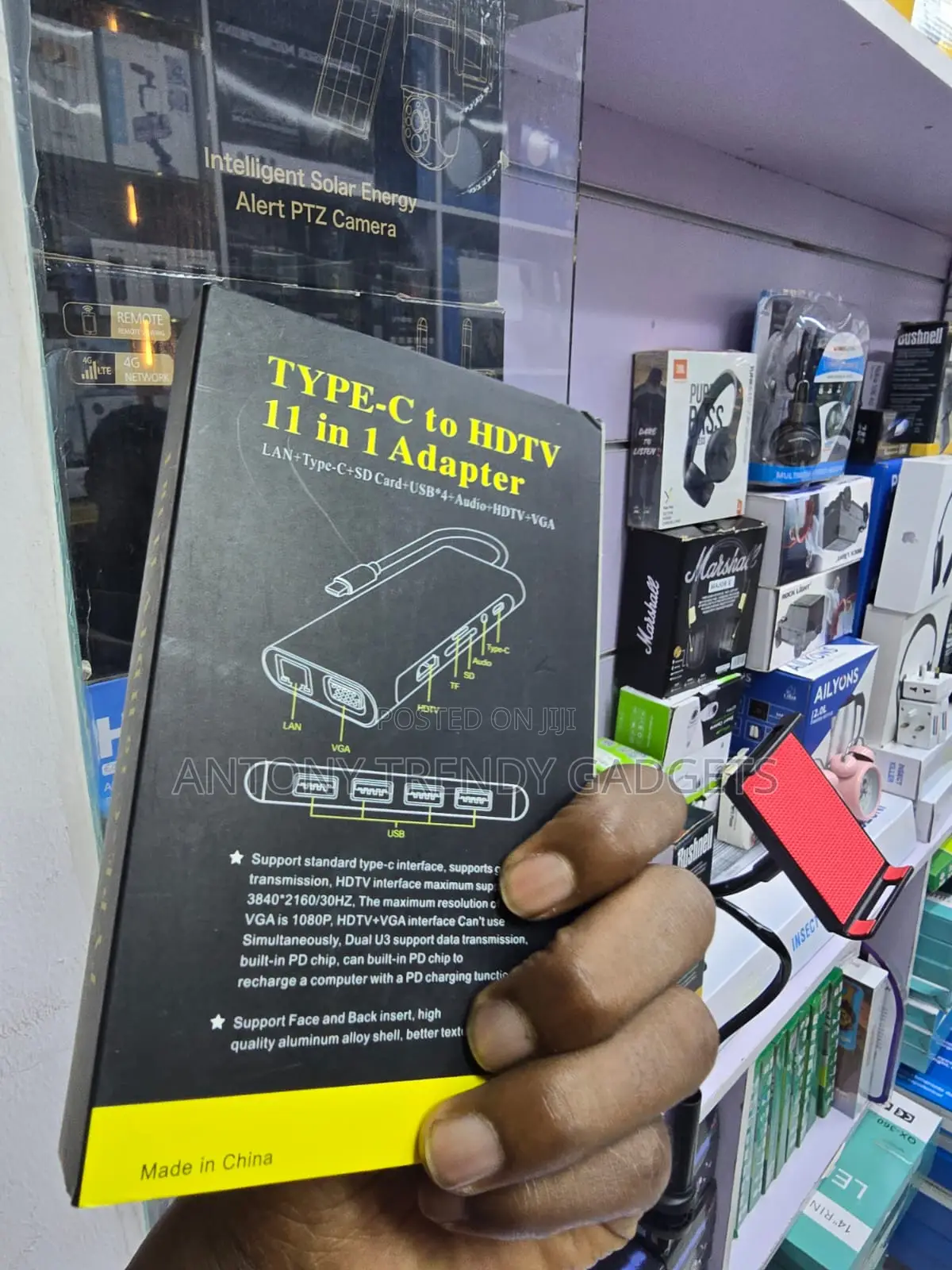 11-in-1 USB-C Multiport Adapter With SD TF Card Reader