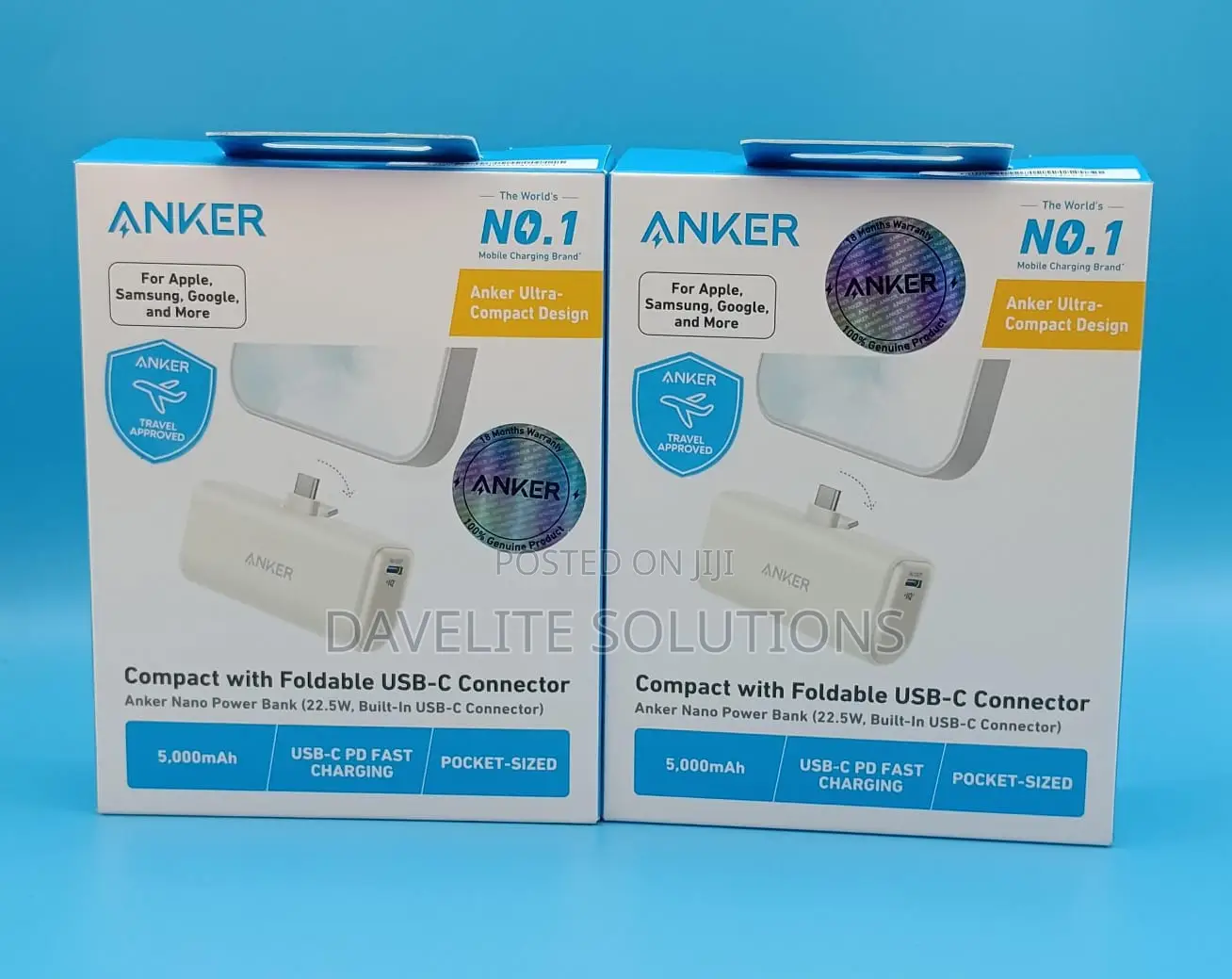 Anker Nano Power Bank (22.5W, Built-in USB-C Connector)