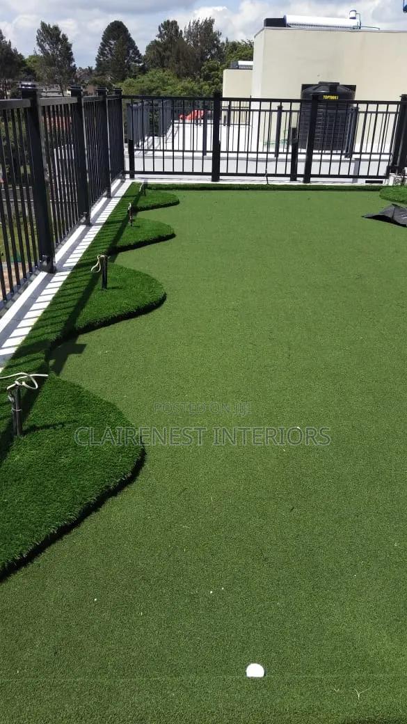 40mm Dark and Light Green Rooftop Artificial Grass - main view