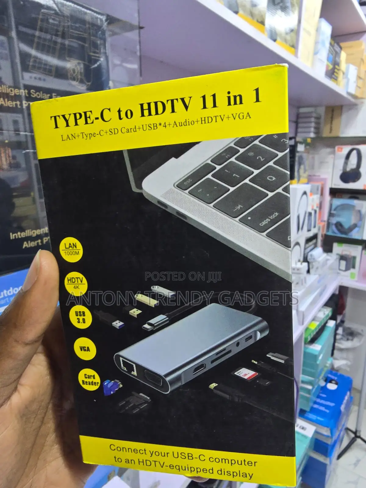 11-in-1 Type-C Docking Station With HDMI VGA RJ45 USB