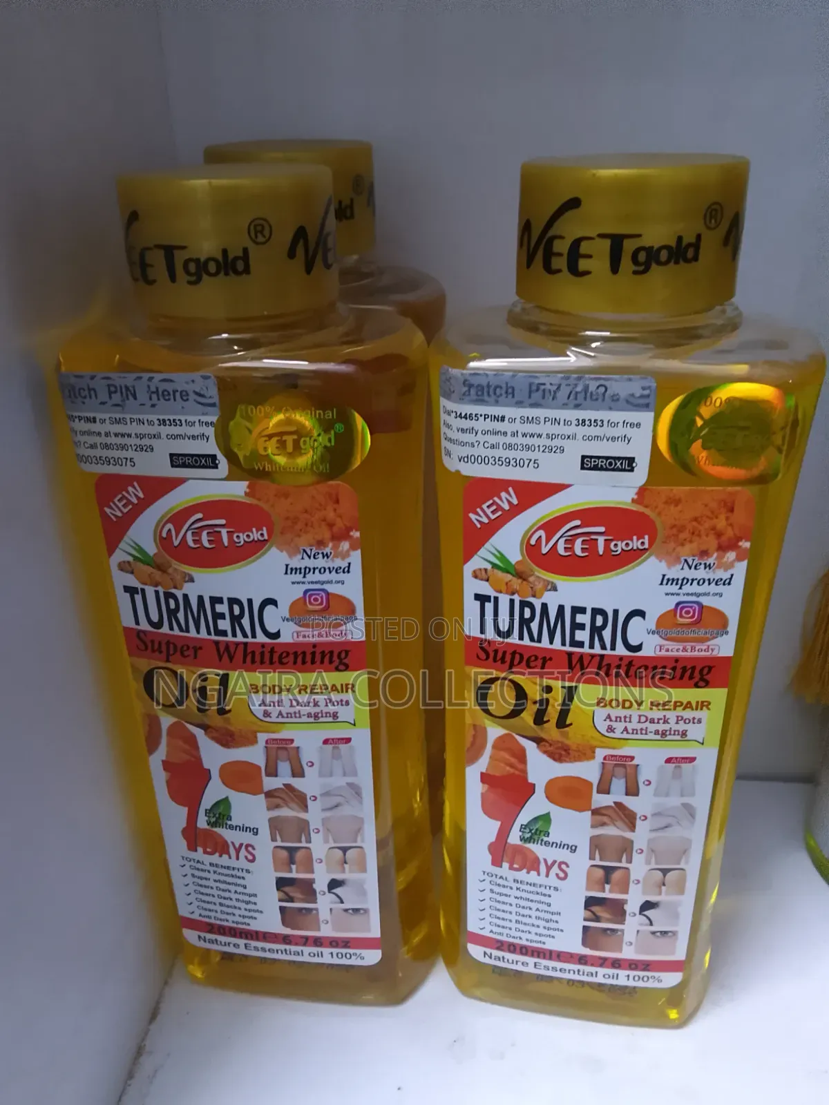 Tumeric Super Whitening Oil- 7days Extra Whitening
