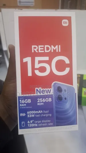 New Xiaomi Redmi 15C 4G 256 GB Black
