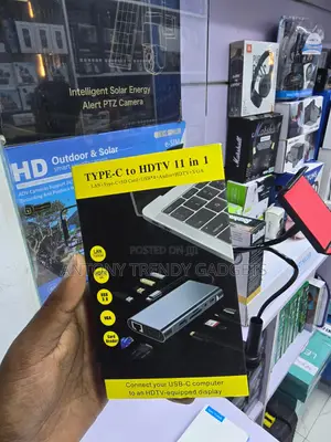 Type-C Hub 11-in-1 With HDMI VGA Card Reader Ethernet