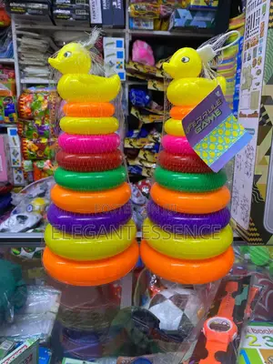 Kids Creative Eco-Friendly Plastic Rainbow Stacking Construction Toy