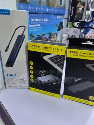 USB Type-C 11-in-1 Hub With Ethernet Card Reader Audio