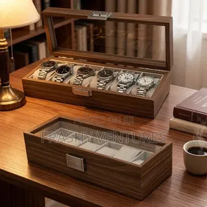 Elegant Bamboo Watch Organizer