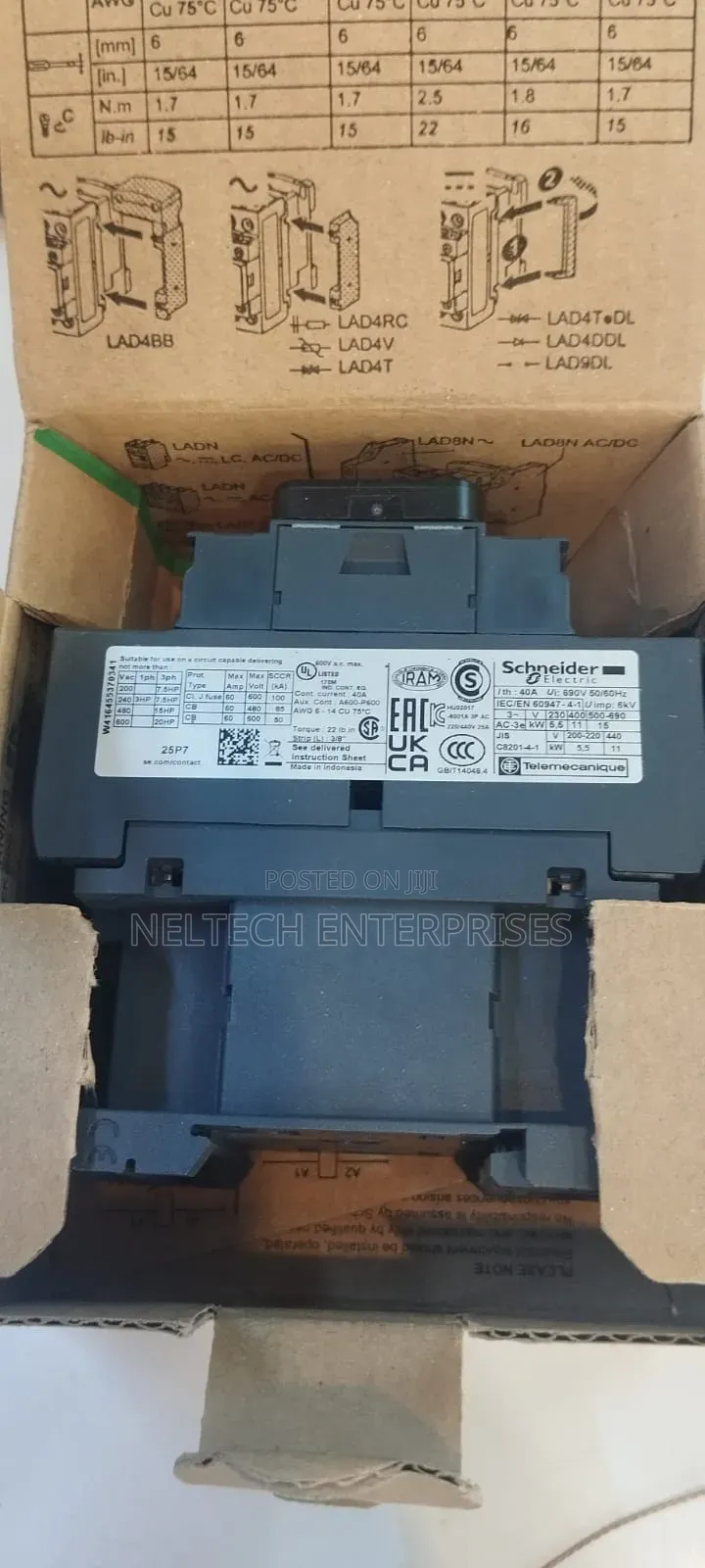 Contactor Schneider 40amps