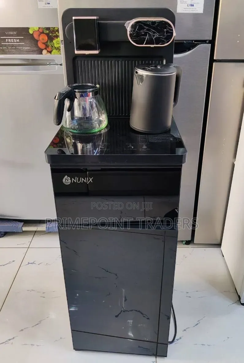 Premium Nunix A1C Black and Silver Bottom Loading Water Dispenser