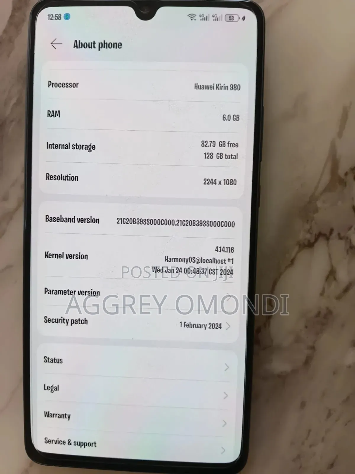 New Huawei Mate 20 X 128 GB Blue