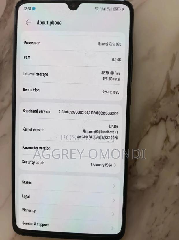 New Huawei Mate 20 X 128 GB Blue - thumbnail 2