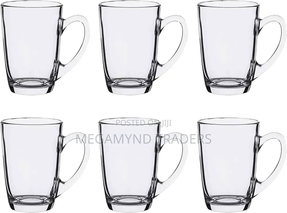 6pc Luminarc Clear Mug 320ml /Tea Coffee Mug