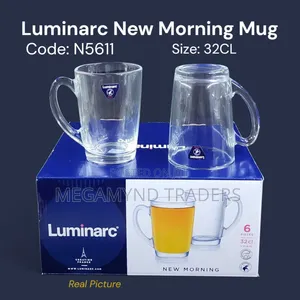6pc Luminarc Clear Mug 320ml /Tea Coffee Mug