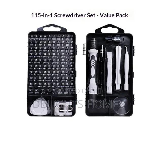 115 PC Tool Box Kit - Precision Screwdriver Set-Pa