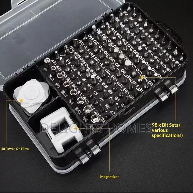 115 PC Tool Box Kit - Precision Screwdriver Set-Pa - thumbnail 3