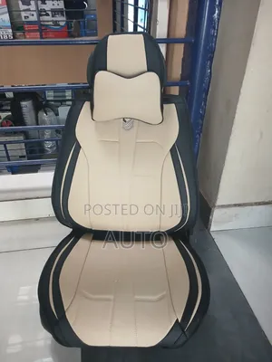 Universal Black Beige Leather Car Seat Covers–Premium Interior Seat