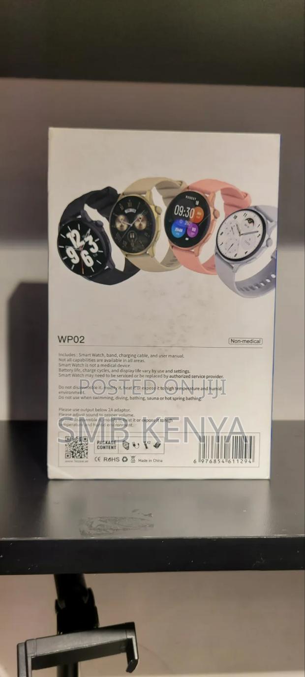 Waterproof Smartwatch With 2 Silicone Straps-Wp02 - thumbnail 2