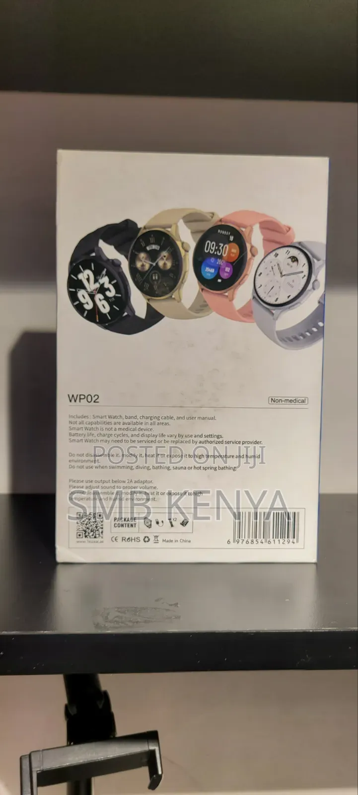 Waterproof Smartwatch With 2 Silicone Straps-Wp02