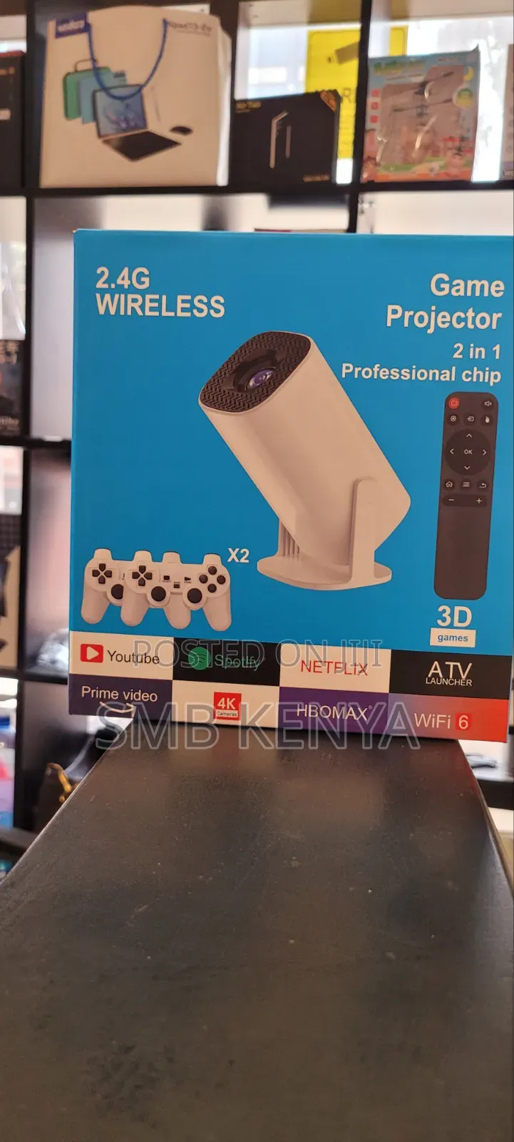2-in-1 Smart Projector With Built-in Gaming