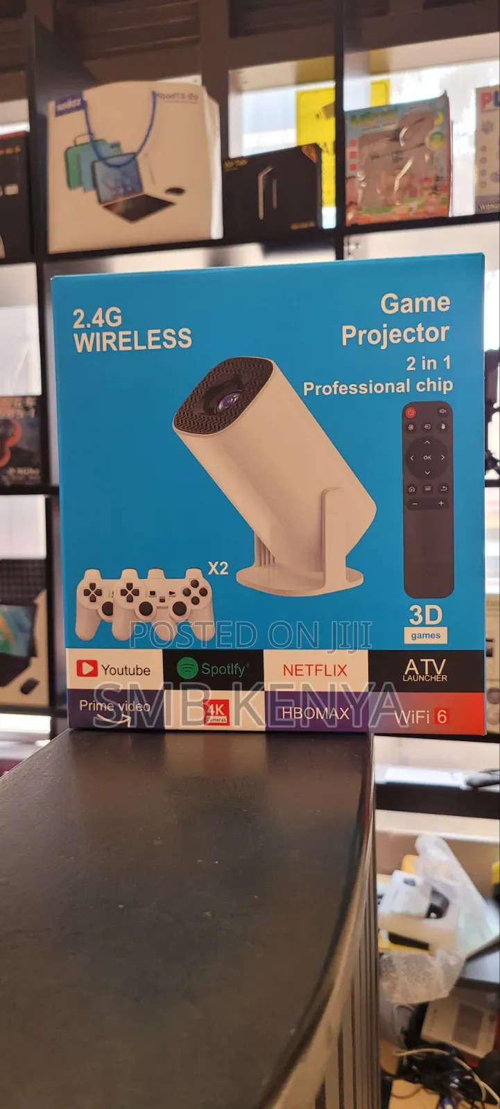 2-in-1 Smart Projector With Built-in Gaming