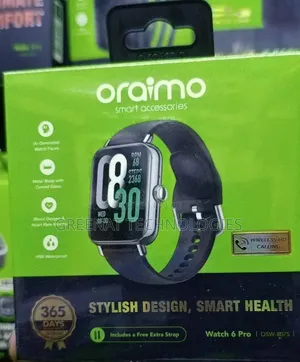 Oraimo Watch 6 Pro OSW-807S - Smart Watch With BT Calling AI Faces