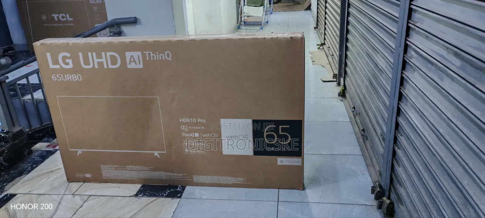 LG 65" Ur80 Uhd Webos HDR TV