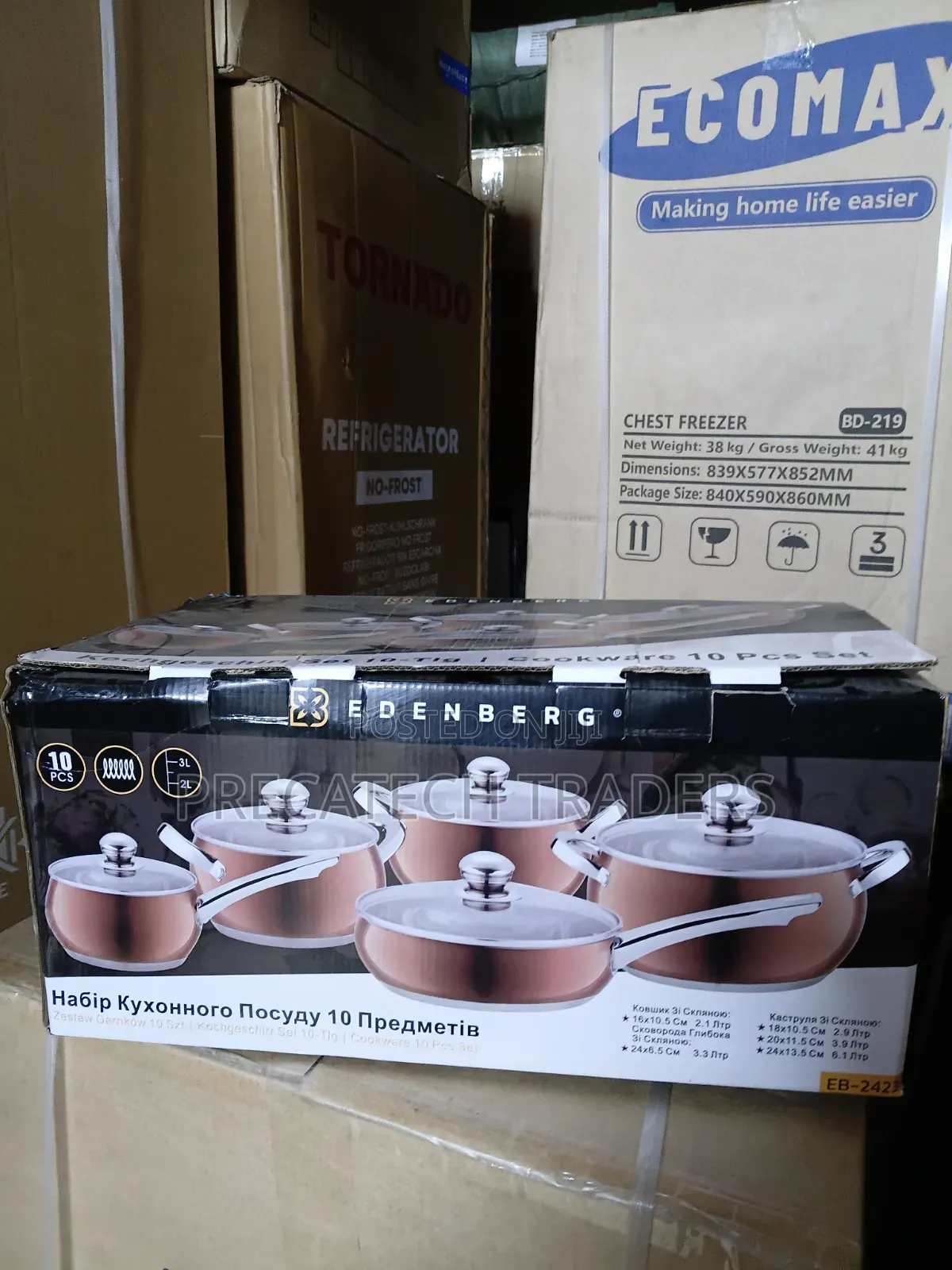 Edenberg 10PCS Premium Cooking Pot Set – Brand New