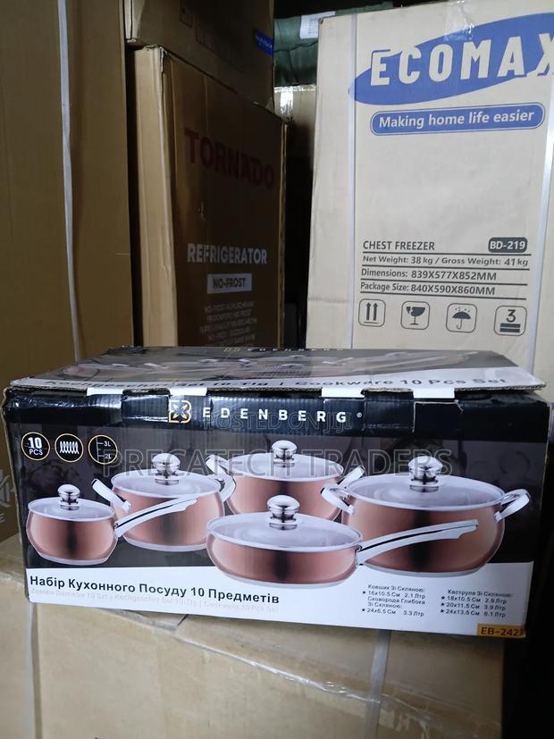 Edenberg 10PCS Premium Cooking Pot Set – Brand New