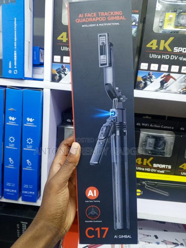 C17 AI Face Tracking Gimbal Tripod 360° Auto Tracking Stand - thumbnail 2