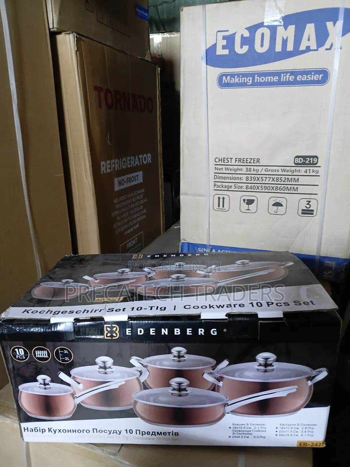 Edenberg 10PCS Non-Stick Pots and Pans Set