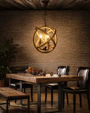 Hemp Rope Orb Chandelier