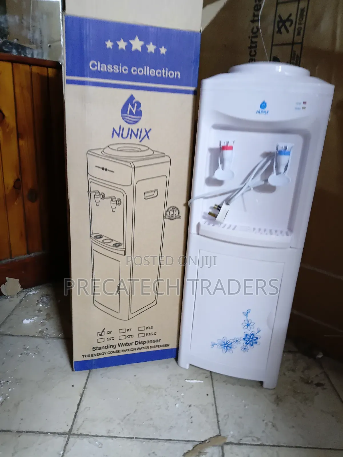 Nunix Top Load Water Dispenser With Storage Cabinet