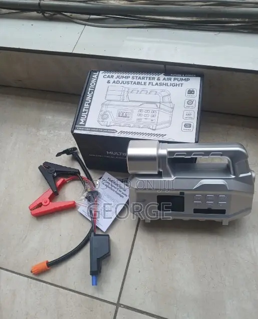 Portable Digital Jump Starter Tire Inflator Air Compressor