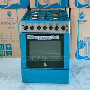 Euroken 60×65 3+1 Standing Cooker – Electric Double Heater Oven