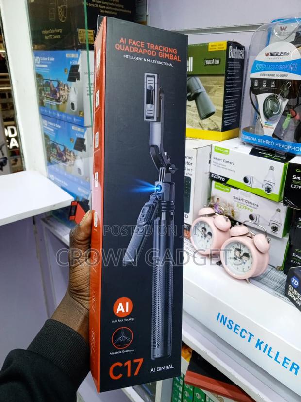 C17 360° Auto Face Tracking Selfie Stick Tripod Stand