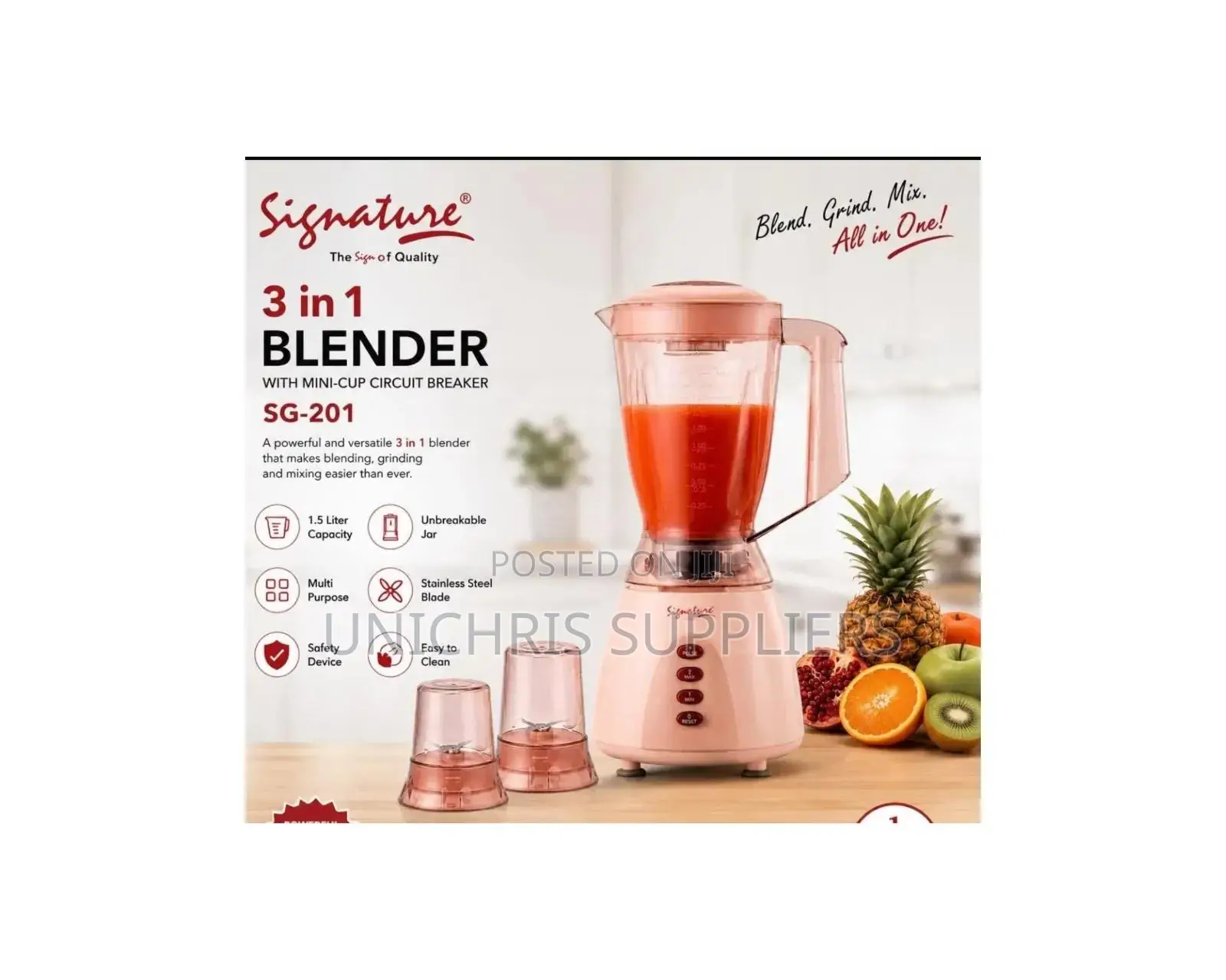 Signature 3 in 1 Blender
