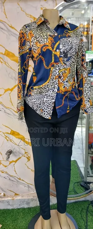 Lady's Fitting Jeans and Blouse
