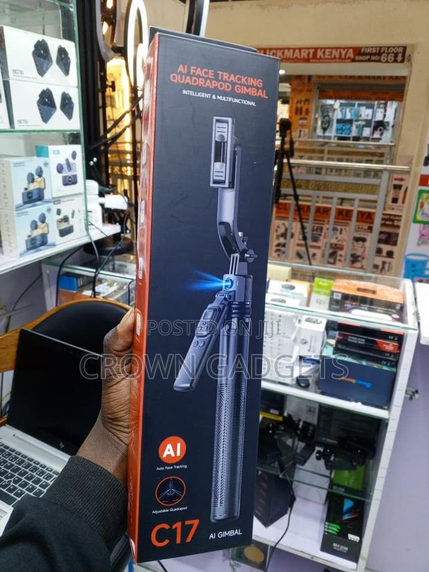 C17 AI Phone Tracking Mount for TikTok YouTube Reels - main view