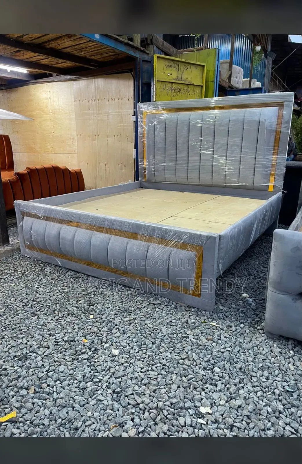 Grey Chester Bed - Payment After Installation