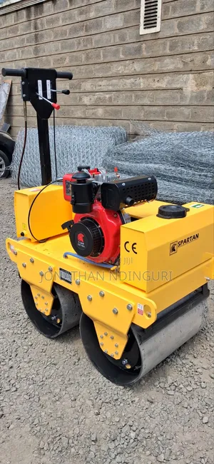 Construction Grade Walking Double Drum Roller
