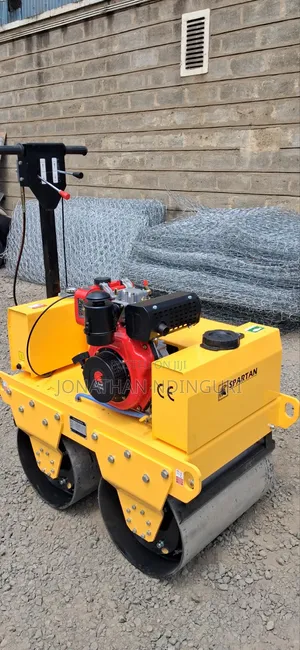 Construction Grade Walking Double Drum Roller