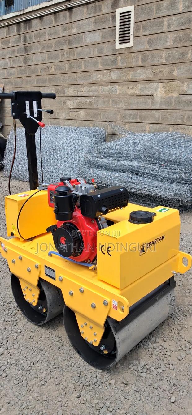 Construction Grade Walking Double Drum Roller - thumbnail 2