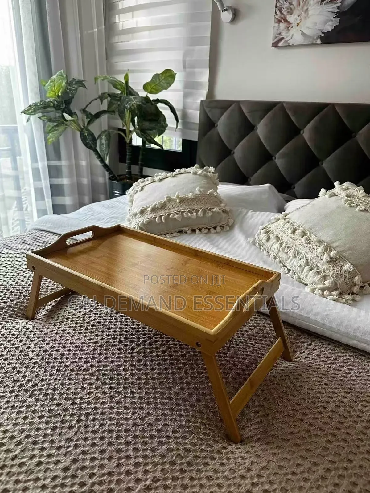 Foldable Bamboo Bed Tray