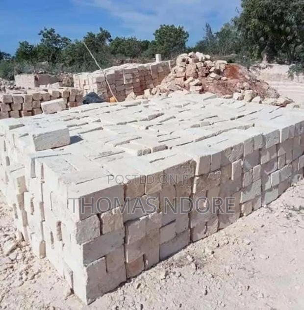 5 by 5 by 9 Inches White Construction Blocks - main view