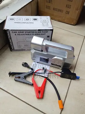 High Power Digital Jump Starter With Air Compressor 12V
