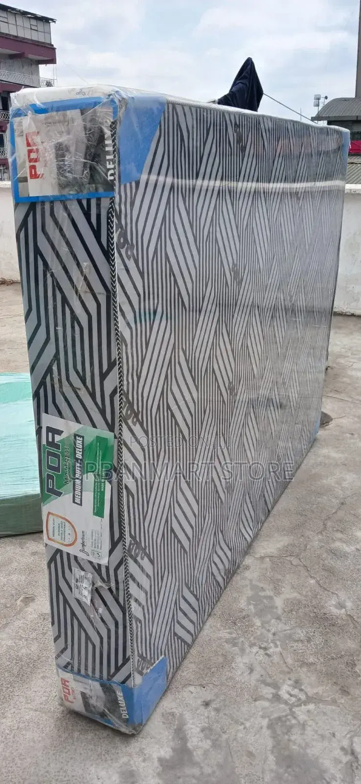Jumbo Pia 8 Inch Foam Mattress 4 1⁄2x6 Plain Finish