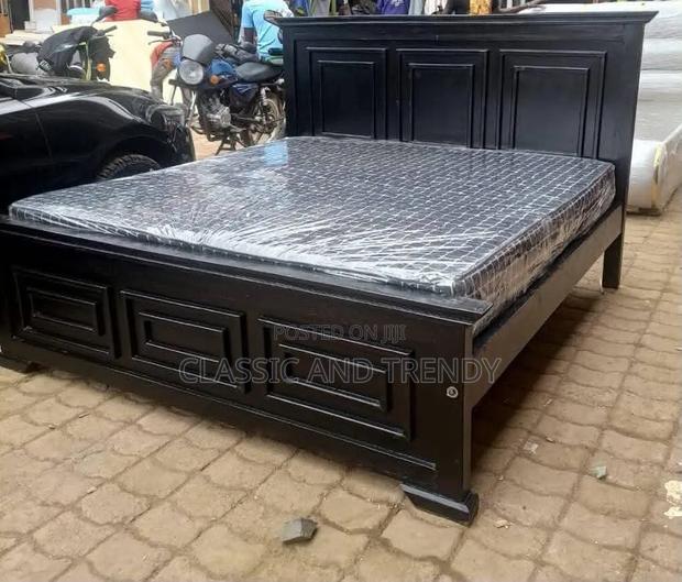 Wooden Bed Black 5x6 - thumbnail 2